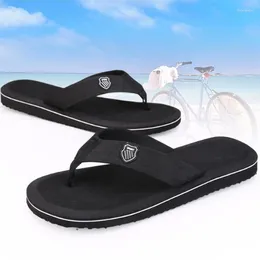 Slippers Fashion Men Outside Beach Flat Flip-Flops 2024 Summer Casual Indoor House Male Anti-Slip Shoes Thong Sandals