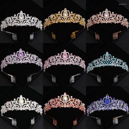 Headpieces Crystal Bridal Tiaras And Crowns Rhinestone Prom Diadem Crown For Women Wedding Hair Accessories Jewellery Tiara Gift