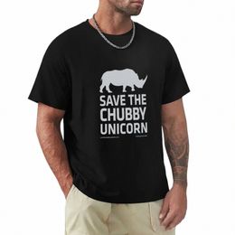 save The Chubby Unicorn - Grey T-Shirt blank t shirts summer clothes cute tops kawaii clothes mens white t shirts x93a#
