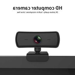 Webcams 2K 2040*1080P Webcam Hd Computer Pc Webcamera Met Microfoon Draaibare CameraS Voor Live-uitzending Video Bellen conferentieWerk HQBG