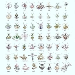 18kgp Fashion diy wish pearl gem beads locket cages lovely charms pendant mountings wholesale 100pcs lot can mix different styles 319P