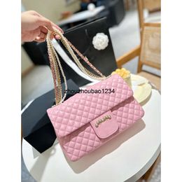 channelbags Designer Bags Pearl chanelles Chain Pink Bag Tote Women Crossbody Clutch Leather Evening Purse Messenger Lady Classic Diamond Lattice 26cm