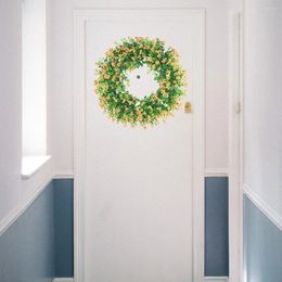 Decorative Flowers Artificial Eucalyptus Leaves Wreath Ing Wall All Seasons Indoor Backdrop