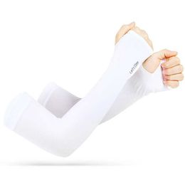 Sleevelet Arm Sleeves UV solar arm cover for womens bicycles fingerless gloves cool muffler summer silk elastic arm cover driving sun protection glove Y24060195QA