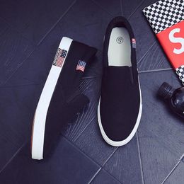 Casual Shoes 2024 Korean Couple Models Canvas Men's Single Flat Cloth All-match Trend Board White