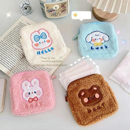 Storage Bags Cartoon Sanitary Napkin Towels Bag Girl Travel Mini Makeup Korean Style Small Money Card Lipstick Earphone