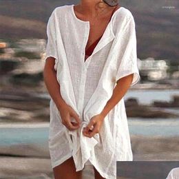 Women'S Swimwear High Quality Womens Designer Y Bikinis 2024 New Fashion Cotton Tunics For Beach Women Swimsuit Erups Woman Er Up Bea Otrh0