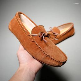 Casual Shoes Men Loafers Leather For Man Slip On Dress Elegant Fashion Men's Flats Club Party Zapatos Hombre