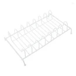 Kitchen Storage Dish Drainer Drying Rack Plate Holder Shelf Sink Stand Tabletop Bowl Pallet Dryer Wall-Mounted