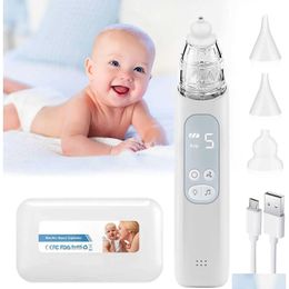 Nasal Aspirators Rechargeable Baby Nose Cleaner Sile Adjustable Suction Childrens Sprayer Healthy Safe Convenient And Low Noise Drop D Otoc6