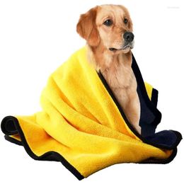 Dog Apparel 1Pcs Cat Puppy Pet Towel Microfiber Strong Absorbing Water Bath Goods For Pets Dry Hair Towels Or Large Dogs