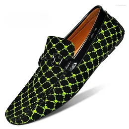 Casual Shoes Genuine Leather Loafers Men Designer Skull Moccasin Fashion Slip On Soft Flat Male Footwear Handmade Boat