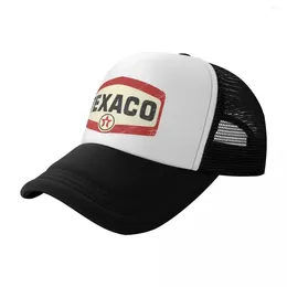Ball Caps Custom Vintage Texaco Logo Baseball Cap Women Men Adjustable Trucker Hat Summer Sports Hats Snapback