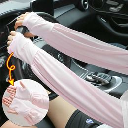 Sleevelet Arm Sleeves Womens summer sun protection sleeves thin and breathable driving gloves sun protection fingerless gloves womens UV protection Y240601P3UT