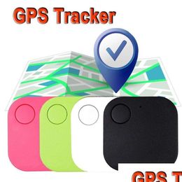 Araba GPS Aksesuarları Anti-Lost Etiket Anahtar Bulucu Bluetooth Cep Telefonu Cüzdan Çantaları Pet Tracker Mini Bulucu Konumlandırıcı Uzaktan Deklanşör Uygulama Kontrolü iOS DH4X0