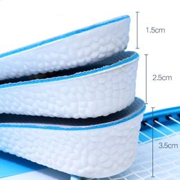 High-Elastic Increase height Insoles breathable sport sole pad PU material height increase insoles for men or women 240606