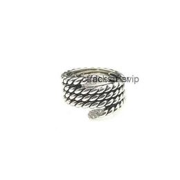 Band Rings dy Twisted Vintage band designer wedding Rings for women gift Diamonds 925 Sterling Silver ring for men Personalized fashion 14k Gold Platin ft FXNR