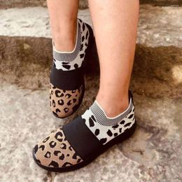 Casual Shoes Vulcanised Women Mesh Breathable Platform Sneakers Ladies Flats Soft Walking Sock Female Plus Size