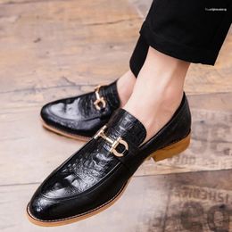 Casual Shoes 2024 Loafers Men Slip On Leather Dress Business Formal Big Size 47