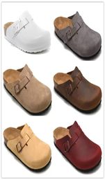 Top Designer Summer Cork Flat Slippers Design Design Leather Slippers Men039s Beach Sandals Casual Shoes men039s Slippers3001311
