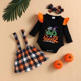 Clothing Sets Born Baby Girls Set Spring 3 Pcs Long Sleeve Fashion Toddle Dress Infant Girl Outfits Halloween Suit 0-18M