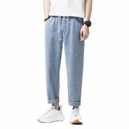 jeans uomini pantaloni da carico a gamba larga streetwear uomini larghi coreani fi abbigliamento maschio dritto da maschio pantaloni maschi i9qp#