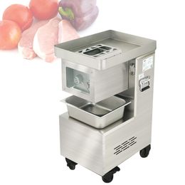 Electric Slicer Meat Cutter Machine Commercial Stainless Steel Meat Slicer Vegetable Cutting Machine Shredded Diced