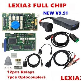 Diagnosewerkzeuge PP2000 Lexia3 -Tool mit seriell 921815C Firmware Goldene PCB V9.91 Lexia 3 Diagbox V7.83 V8.55 FL Chips Drop -Lieferung A DHE1S