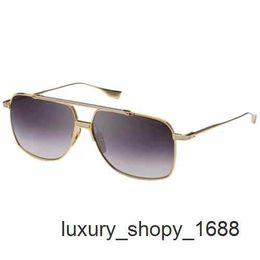 Dietra Luxury Designer Sunglasses 100-A-01 YELLOW GOLD SILVER GREY GRADIENT NAVIGATOR SUNGLASSES