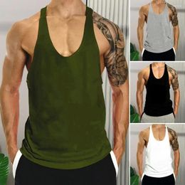 Men's Tank Tops Muscle Mens Bodybuilding Stringer Top Gym Clothing Y Back Fitness Sleeveless Vest Shirt Weightlifting Singlets