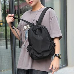 School Bags 24X12X35CM Black/Grey/Navy Blue Oxford Fabric Waterproof Wear Multi-functional Backpack