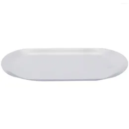 Plates Stainless Steel Towel Tray Jewellery Trinket Dish Tea Plate Fruit Key Holder Cosmetics Organiser For Bathroom Vanity