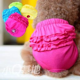 Dog Apparel Panties For Dogs Rose Green Blue Yellow Lace Cotton Pets Puppy Small Animals Chihuahua Yorkie Goods