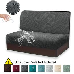 Chair Covers 2pcs/Set Water Resistant Leaf Texture Jacquard Stretch RV Dinette Cushions Cover Spandex Soft Camper Car Bench Seats