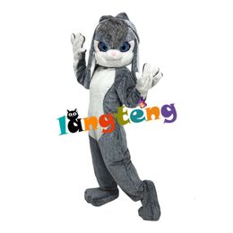 1237 Sexy Long Furry Cute Rabbit Easter Bunny Mascot Costume For Adult mascot