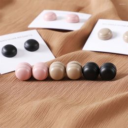 Brooches Matte Silk Scarf No Snag Hijab Magnet Brooch Strong Magnetic Buttons Round Shawl Dual-use Collar Clip Cufflinks