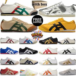 Free shipping with BOX designer Tiger shoes Mexico 66 Running Shoes Tokuten mens Triple Black White Pure Gold Orange Kill Bill Women Lace-Up Sports Trainers us 4-11