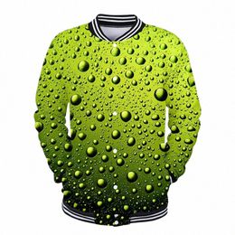 green Water Drops Costume 3d Baseball Jacket Coat Men Women Hoodie Sweatshirt Tops Lg Sleeve 3D Hoodies Jackets Streetwear 4XL g5Zk#
