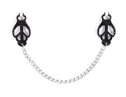 Stainless Steel Butterfly Clip Adult Sex Toys Breast Nipple Clamps with Chain Clips BDSM Bondage Couples Erotic Accessories C181226324085