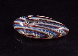 3 Inch shell glass smoke pipe portable colorful spoon hand handmade bubbler bong 10177846552
