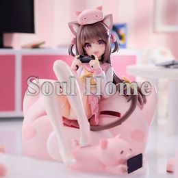 18CM Anime Step Dream Asaki 1/7 Princess Pig Sexy Girl PVC Action Figures Hentai Collection Model Doll Toys Christmas Gift Anime Manga