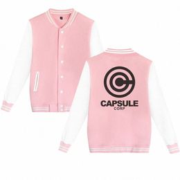 anime CAPSULE CORP. Baseball Jackets Bomber Jacket Men Women Unisex Sweatshirt Casual Harajuku Hoodies Uniform Outwear Coats 71KW#