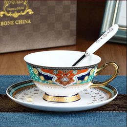 Mugs Ceramic Coffee Creative With Spoon & Tray Breakfast Milk Drinkware Tea Cup Gift Box Packaging Wedding Gifts 220ML