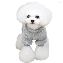 Dog Apparel Winter Pyjamas Windproof Fuzzy Velvet Clothes For Small Dogs Boy Pet Jumpsuit Cat Walking