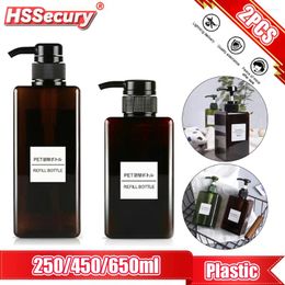 Liquid Soap Dispenser 450/650ml Empty Foaming Bathroom Hand Sanitizer Shampoo Body Wash Lotion Refillable Bottle For Kitchen