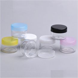 Storage Boxes & Bins Wax Container Food Grade Plastic Box 15G Round Bottom Cream Small Sample Bottle Cosmetic Packaging Bottles 7 Colo Dhnqr
