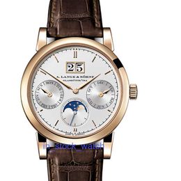 Alengey watch luxury 18K Rose Gold Lunar Phase Automatic Mechanical Watch Mens 330 032 FJGVK