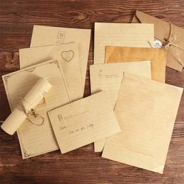 Gift Wrap European Style Vintage Letter Supplies Invitation Envelope Kraft Paper Writing Envelopes Pad