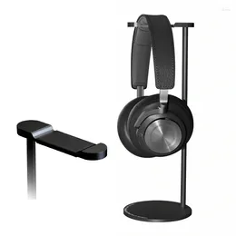 Decorative Plates Aluminium Headphone Stand Rack Sturdy Non-Slip Metal Gaming Headset Earphone Holder Hanger With Solid Base For Table Desk