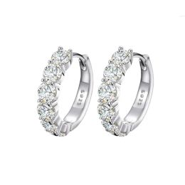 Charm Pass Diamond Tester 18k White Gold 925 Sterling Silver Vvs Moissanite Cuff Ear Rings Hoop Huggie Stud Earrings for Men Women